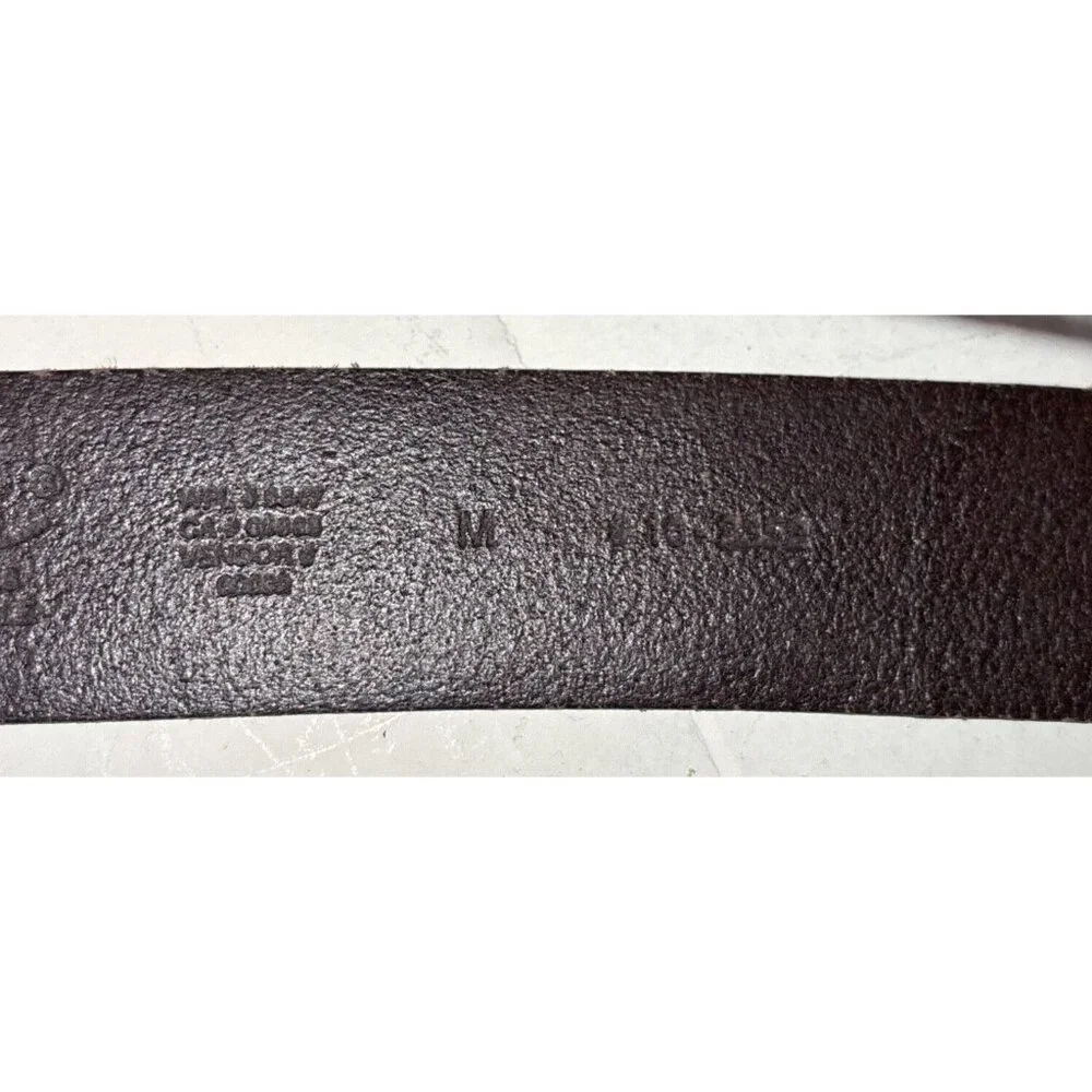 Eddie Bauer Brown Genuine‎ Leather Classic Jean Casual Belt Women's Size M